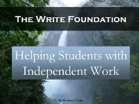Helping Students with Independent Work Guide